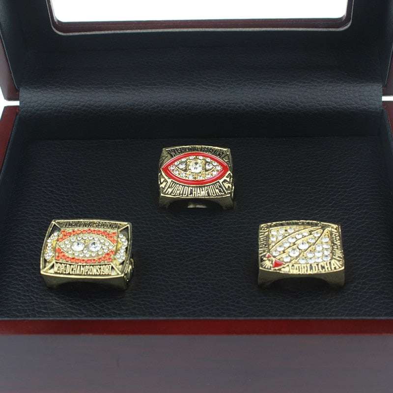 50% OFF + FREE Shipping - 3pc set Washington Redskins Replica Championship Rings